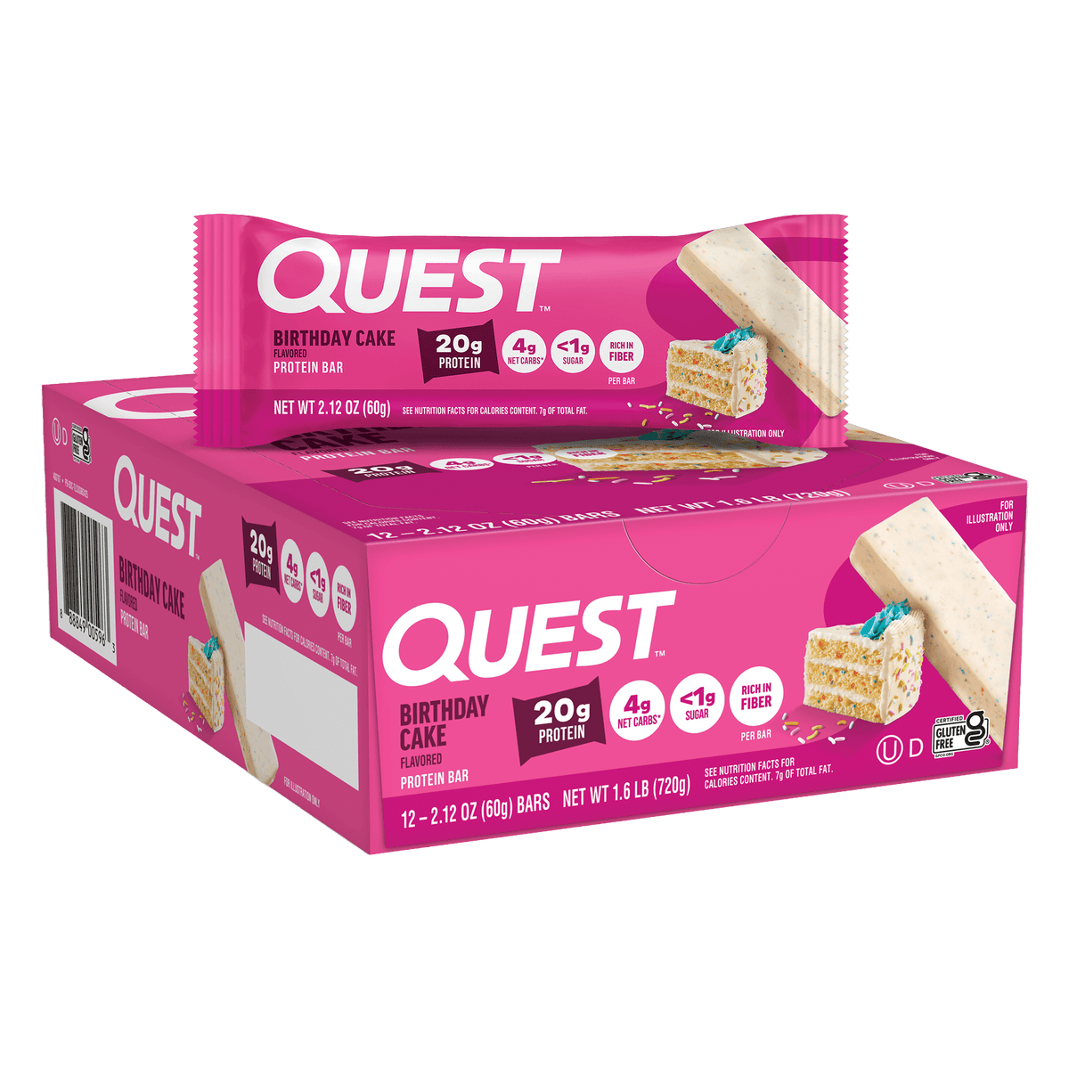 Quest Nutrition Bar — Birthday Cake hero