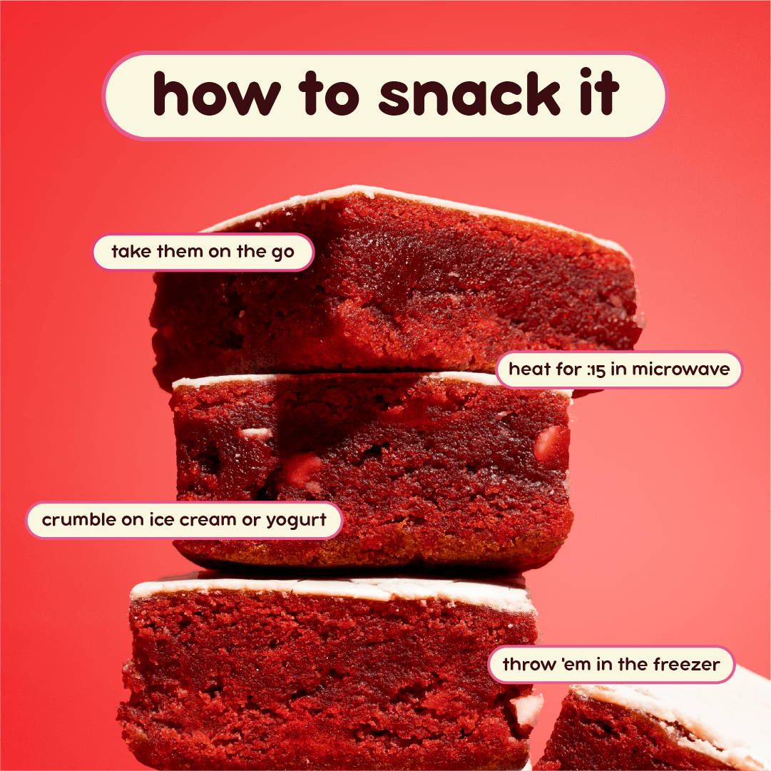 Prime Bites Protein Brownie — Red Velvet support