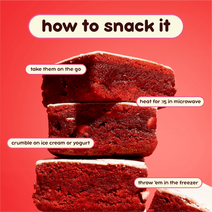 Prime Bites Protein Brownie — Red Velvet support