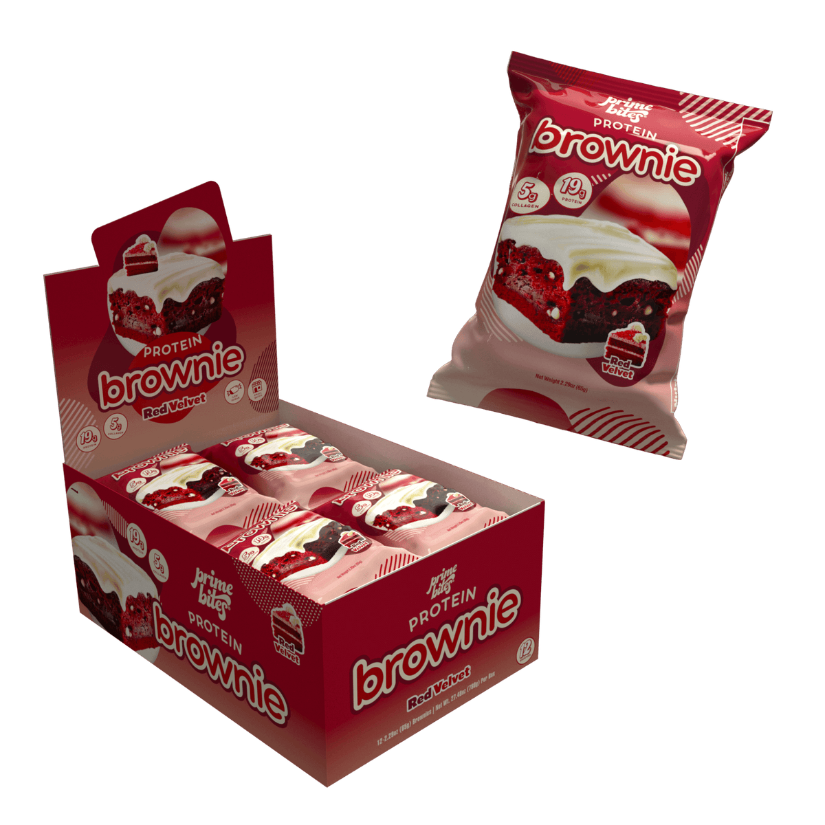 Prime Bites Protein Brownie — Red Velvet hero