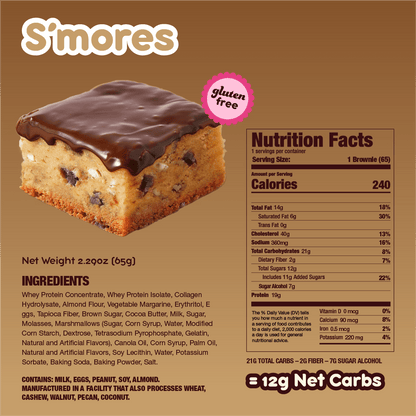 Prime Bites Protein Brownie — Smores facts