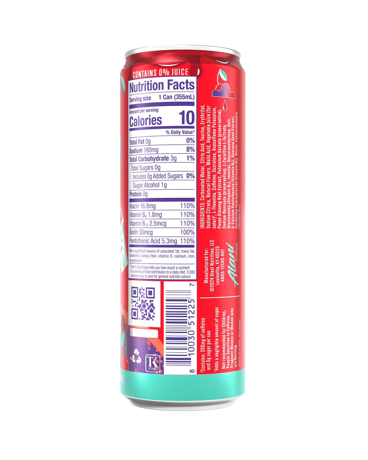 Alani Nu Energy RTD — Cherry Slush facts