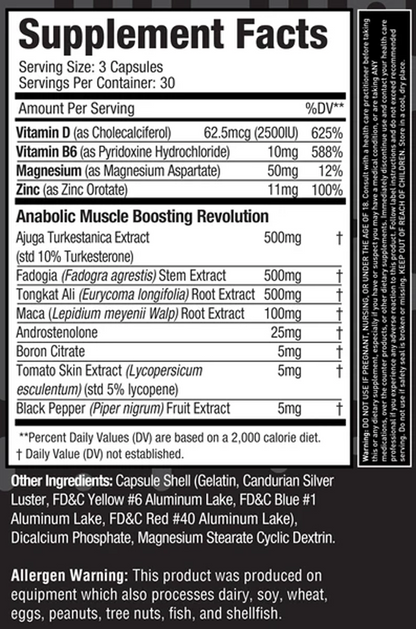 MuscleSport Test Black Series — Test Black Series facts