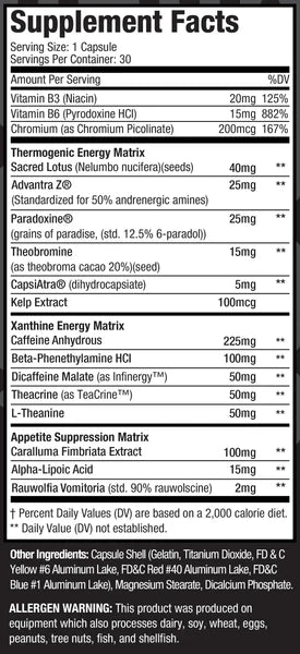MuscleSport Thermal Black Series — Thermal Black Series facts