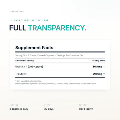 CELLUBIOME supplement facts and serving information