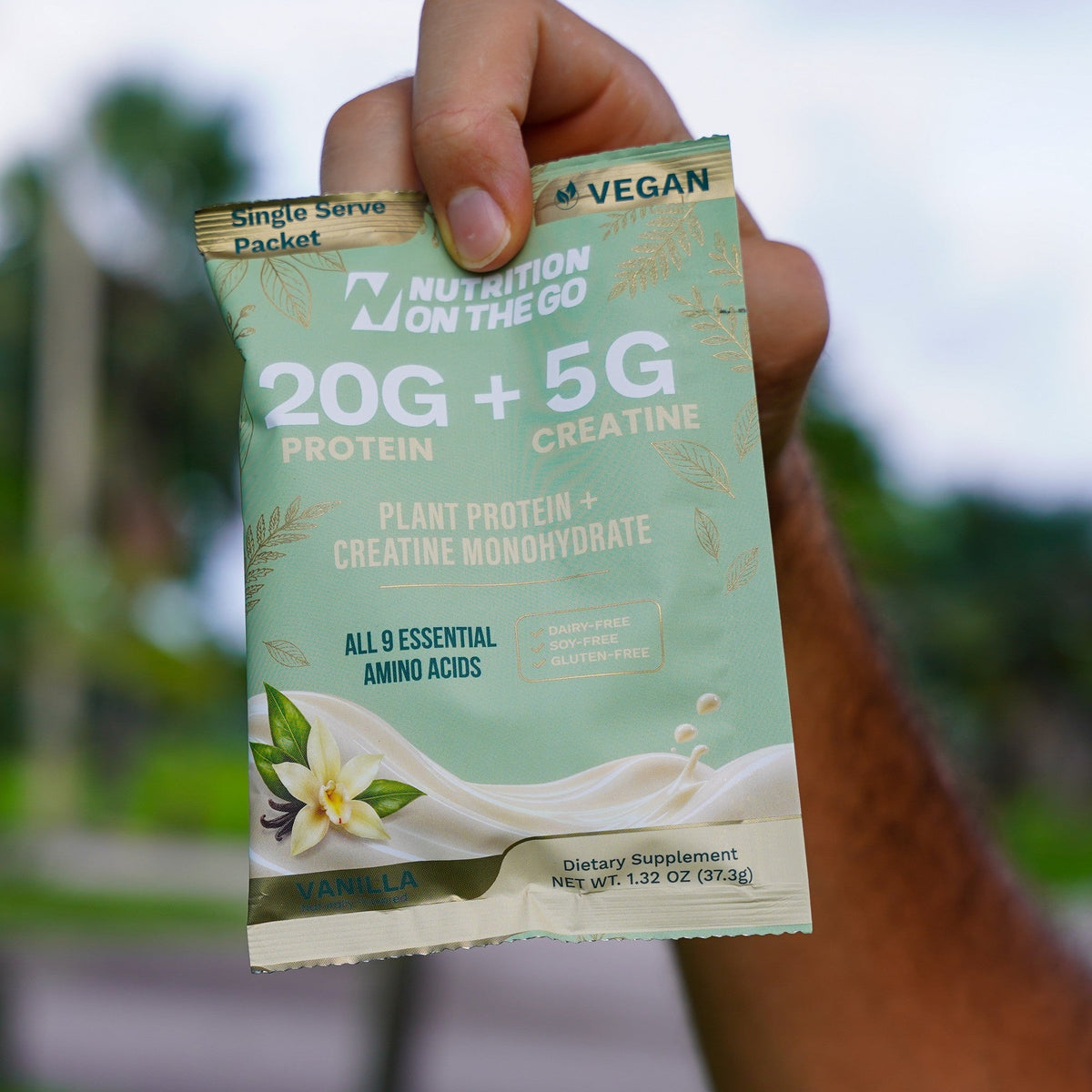 Nutrition On The Go Vegan — 6 serving Vanilla support