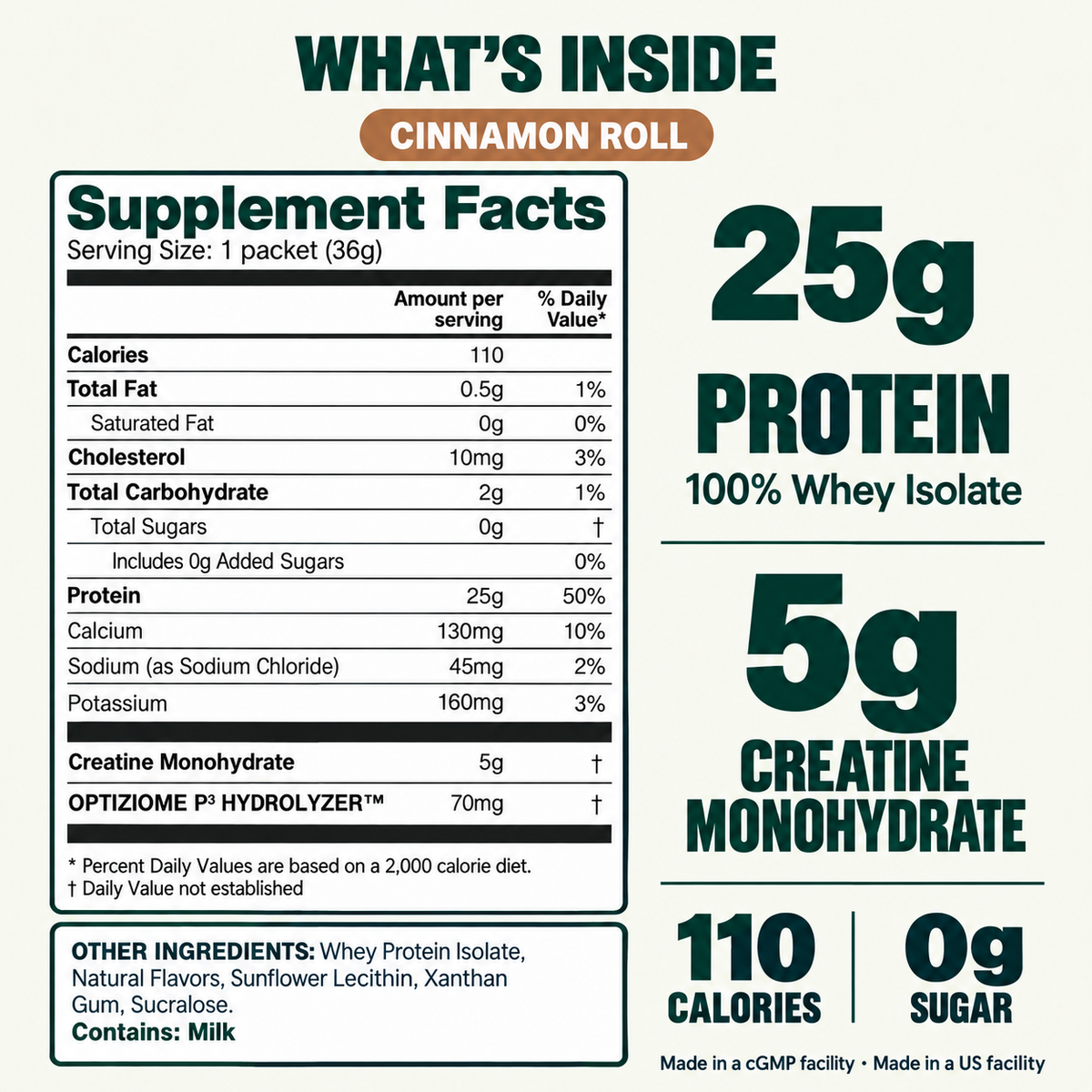 Nutrition On The Go Protein + Creatine — Mixed 6 serving support