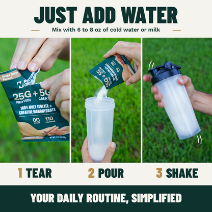 Nutrition On The Go Protein + Creatine — Cinnamon Roll 6 serving support