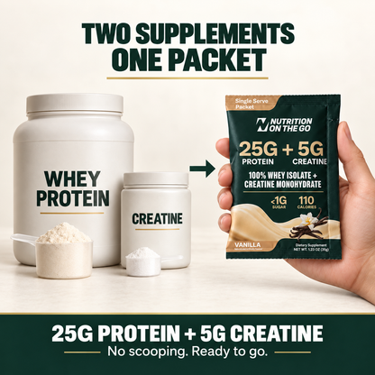 Nutrition On The Go Protein + Creatine — Vanilla Single Serving support